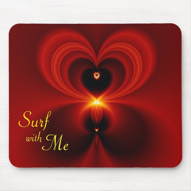 Surfen mit Me Valentine Mousepad (Vorne)