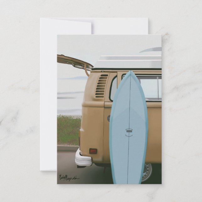 Surfen nach oben | Volkswagen Beach Painted Card S (Vorderseite)