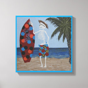 Surfen oder die leinwanddruck