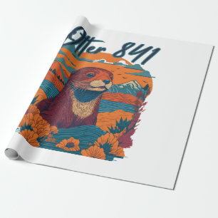 Surfen Otter 841 Otter My Way California Sea Otte Geschenkpapier