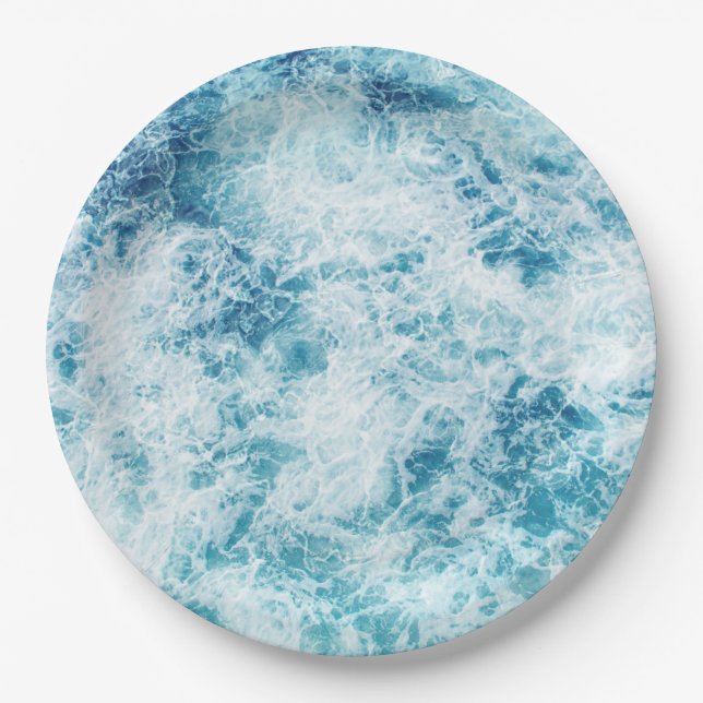 Surfen Pappteller (Vorderseite)