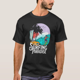 Surfen Paradise Beach Party Abenteuer mit Wellen T-Shirt