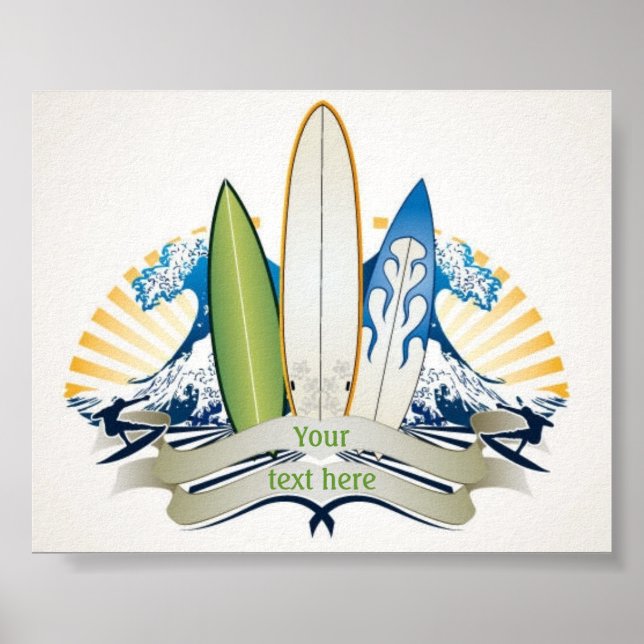 Surfen Poster (Vorne)