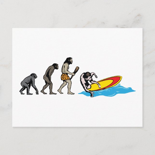 Surfen Postkarte (Vorderseite)