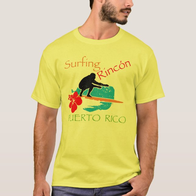 Surfen Rincón, PR T-Shirt (Vorderseite)