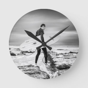 Surfen Runde Wanduhr