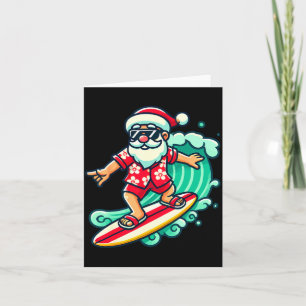 Surfen Santa Trocal Weihnachtsurlaub Xmas In Karte