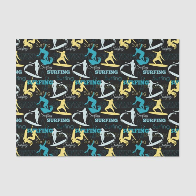 Surfen Seidenpapier (Vorderseite)