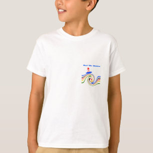 Surfen Sie den Regenbogen T-Shirt