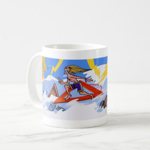 Surfen Sie die Bermuda-Dreieck-Tasse Kaffeetasse
