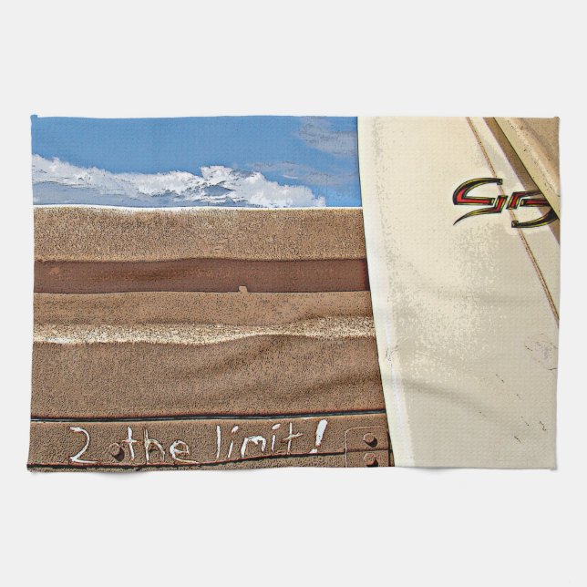 Surfen Sie die Grenze des Surfbrettes 2the, die Küchentuch (Horizontal)