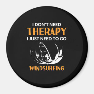 Surfen Sie einfach nur zum Windsurfen Magnet