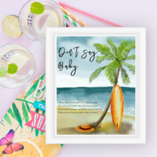 Surfen Strand - Sag nicht Baby Poster