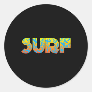 Surfen Surfbrett Runder Aufkleber