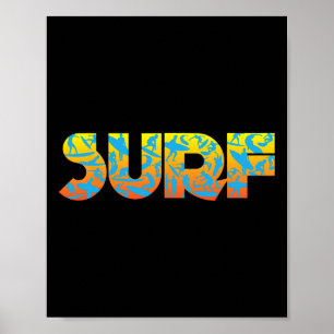 Surfen Surfbrett Vintage Clic Retro Surfboarder S Poster
