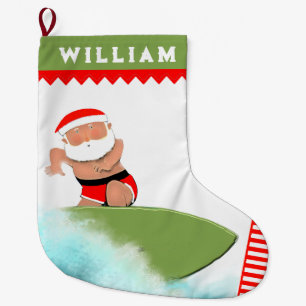 Surfen Surfer Großer Weihnachtsstrumpf