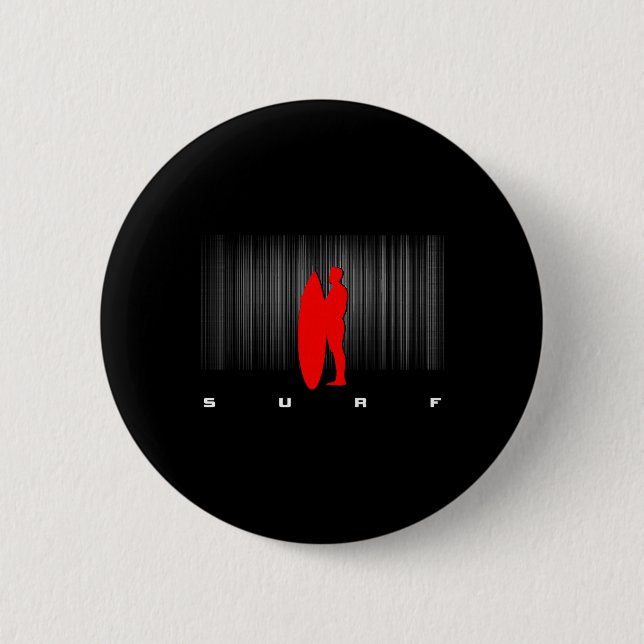 Surfen Surfer Welle  Button (Vorderseite)
