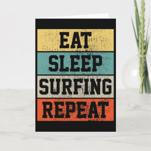 Surfen Surfing Retro Vintage Geschenk Karte