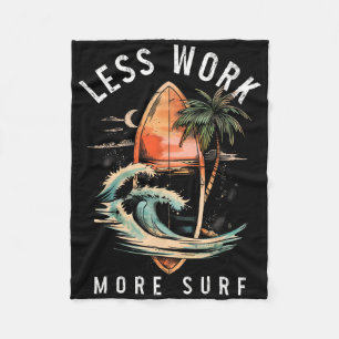 Surfen Surfing Vintage Surfer Fleecedecke
