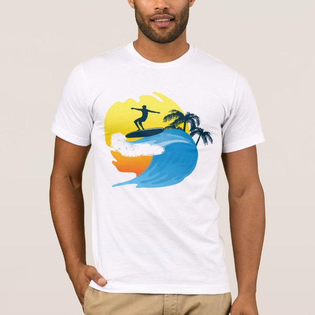 Surfen T-Shirt (Vorderseite)