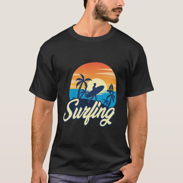 Surfen T-Shirt (Vorderseite)