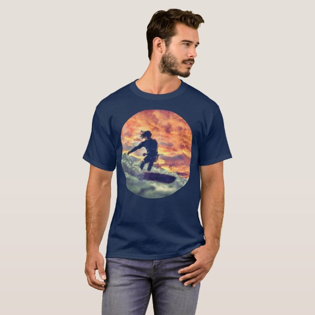 Surfen T-Shirt (Vorne ganz)