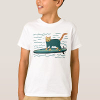 Surfen Tabby Katze Niedlich