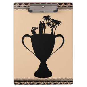 Surfen-Trophäe-Clipboard Klemmbrett