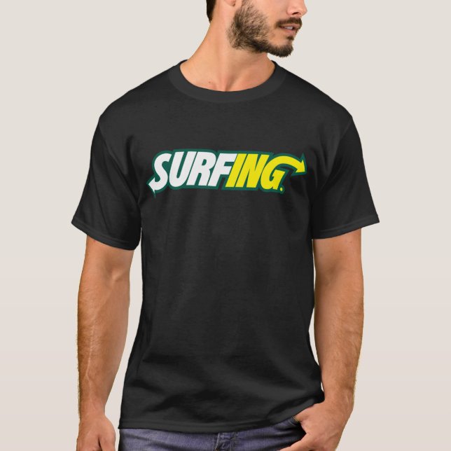 Surfen/U-Bahn-T - Shirt (Vorderseite)