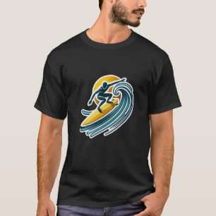 Surfen und einen T - Shirt fangen