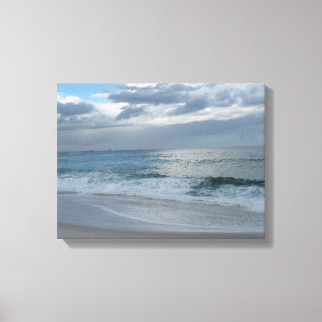 Surfen und Himmel Leinwanddruck (Vorderseite)