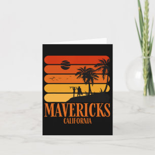 Surfen Vintag Mavericks Beach California Retro S Karte