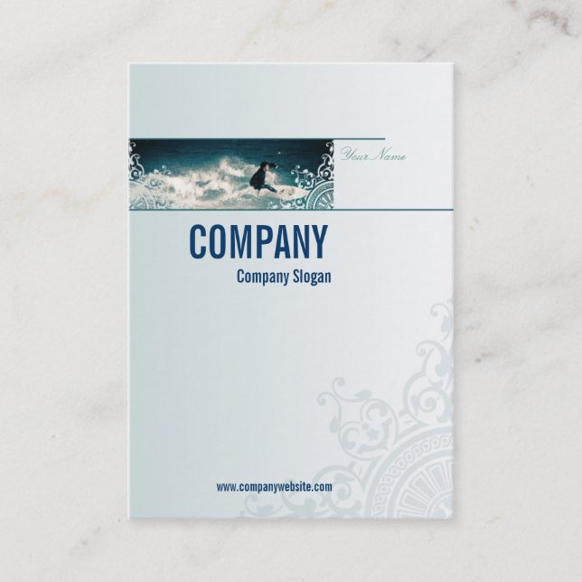 Surfen Visitenkarte (Vorderseite)