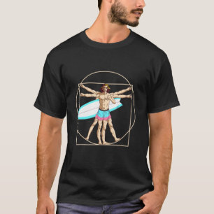 Surfen Vitruvian Man Surf T-Shirt