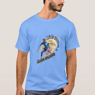 Surfen : Wellen reiten, Sonnenuntergänge jagen. T-Shirt