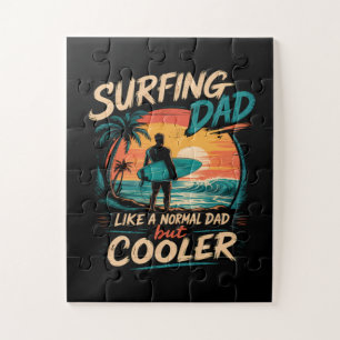 Surfen wie ein normaler Vater, aber cooler Sommer Puzzle