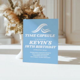 Surfen zum Geburtstag , das große Kapselzeichen Sockelschild