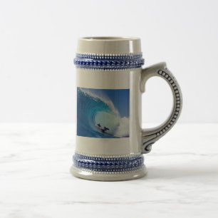 Surfende Delphine Bierglas