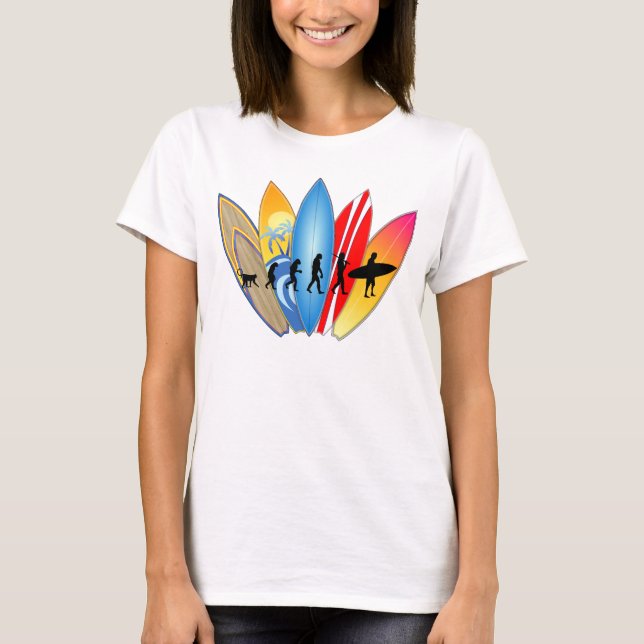 Surfende Evolution T-Shirt (Vorderseite)
