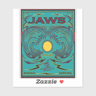 SURFENDE KIEFER MAUI HAWAII AUFKLEBER