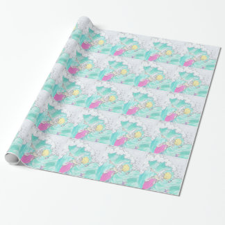 Surfende Sankt Geschenkpapier