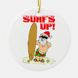 Surfende Sankt Keramik Ornament