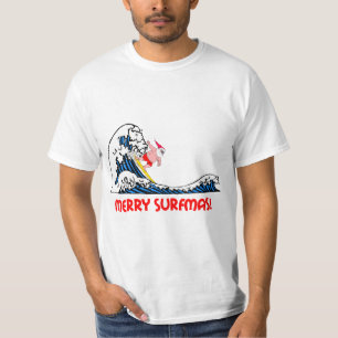 Surfende Sankt T-Shirt