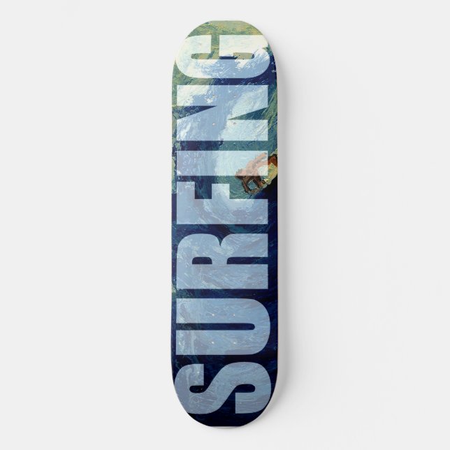 Surfende Skateboard (Vorderseite)