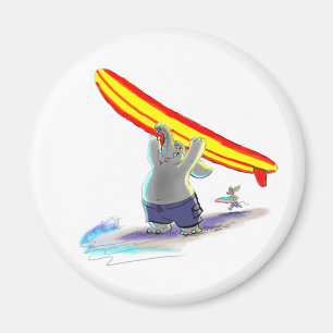 surfender Elefant Magnet