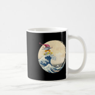 Surfender Gnom, der auf der Großen Welle vor Kanag Kaffeetasse