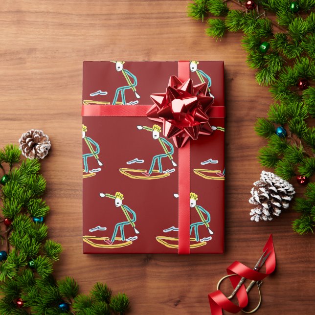 Surfender Stockmann Geschenkpapier (Feiertagsgeschenk)