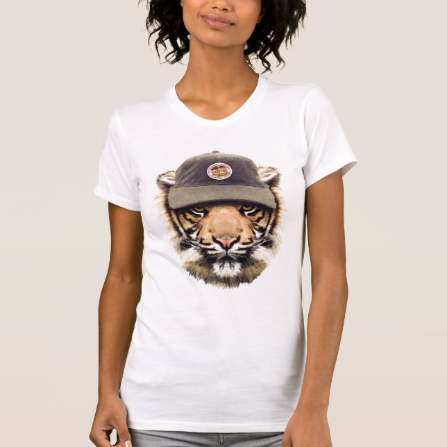 Surfender Tiger T-Shirt (Vorderseite)