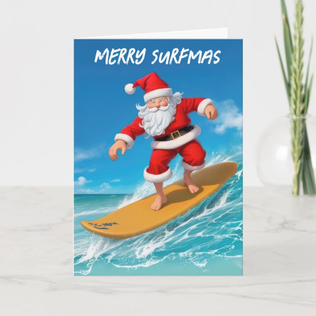 Surfender Weihnachtsmann Weihnachten (Vorderseite)