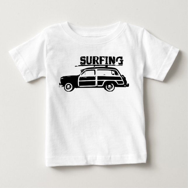 Surfendes Baby T-shirt (Vorderseite)